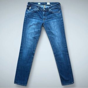AG The Stilt Cigarette Jeans Size 27 Dark Wash Skinny Straight